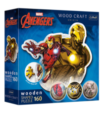 01833 Trefl Пазли "160 Wooden" Marvel Heroes Відважна залізна людина