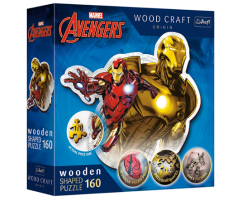 01833 Trefl Пазли "160 Wooden" Marvel Heroes Відважна залізна людина 01833 Trefl Пазли "160 Wooden" Marvel Heroes Відважна залізна людина