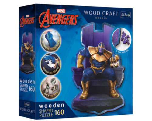 01840 Trefl Пазли "160 Wooden" Marvel Heroes Танос на троні 01840 Trefl Пазли "160 Wooden" Marvel Heroes Танос на троні