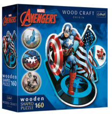 01949 Trefl Пазли "160 Wooden" Marvel Heroes Безстрашний Капітан Америка