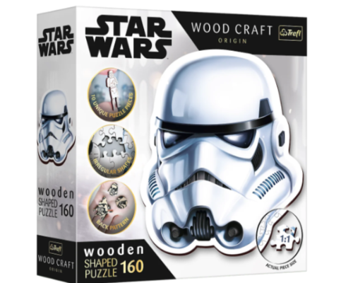 01888 Trefl Пазли "160 Wooden" Star Wars Шолом штурмовика 01888 Trefl Пазли "160 Wooden" Star Wars Шолом штурмовика