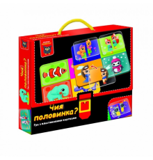 Гра розвиваюча Vladi Toys з пластиковими картками. Чия половинка?  VT1302-30