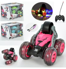 Машинка XB1103 радіокер.,акум.,USB,гум. кол.,оберт.360,трюкова,муз.,світло,3кольори,кор.,25-17-18см.