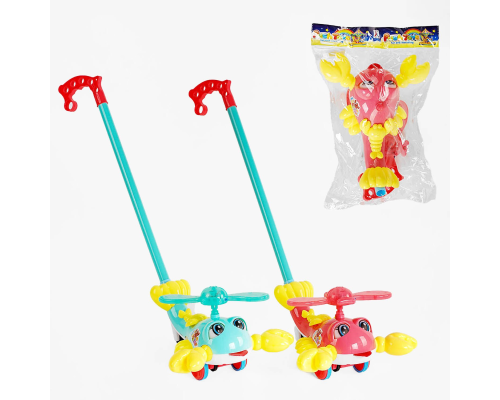 Каталка 8587 В (72/2) "Лобстер", 2 кольори, підсвічування, рухомі елементи, дзвіночок, в пакеті