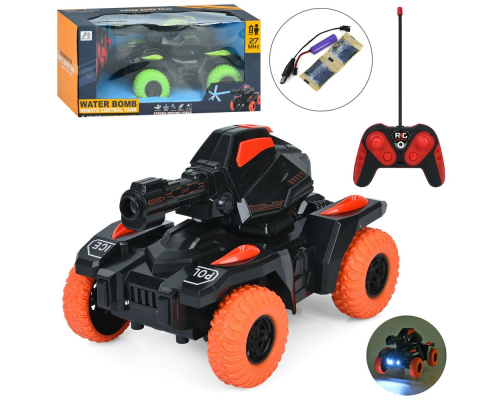 Танк 338-75 радіок.,27MHz,акум.,стріляє водяними кулями,гум.колеса,USB,2 кольори,світло,кор.,31,5-15