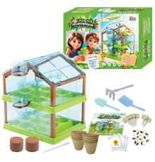 Ботанічні експерименти 18415 (12/2) "4FUN Game Club", ґрунт, теплиця, насіння, інструменти, в коробці