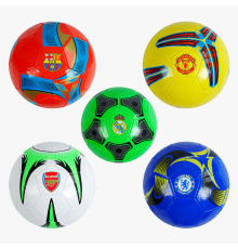 М`яч футбольний C 62381 (100) 5 видів, вага 300-310 грамів, гумовий балон, матеріал PVC, розмір №5, ВИДАЄТЬСЯ МІКС