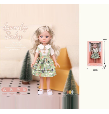 Лялька MN 3314 (48) висота: 34 см, імітація скляних очей, взуття, в коробці