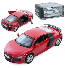 Машина AS-3058 АвтоСвіт,1:43,Audi R8 GT,мет.,інерц.,відчин.двері,гум.колеса,2кольори,кор.,14,5-7-6,5