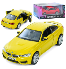 Машина AS-3100 АвтоСвіт,BMW M4 COUPE,мет.,інерц.,відч. двері,гум. колеса, 2 кольори,кор.,15,5-7-7см.