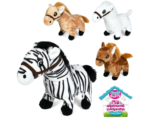 М'яка іграшка YG0264 конячка, ходить, 4 кольори, муз., бат., кул.