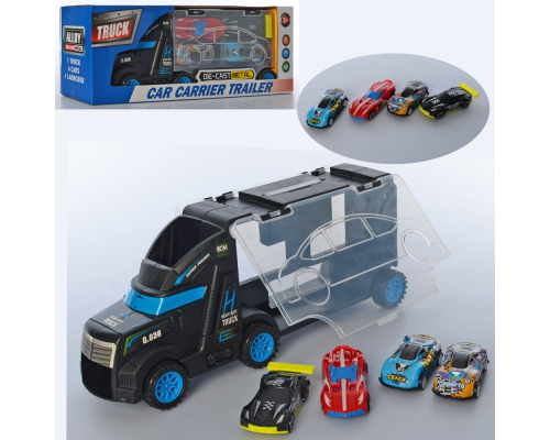 Трейлер XN808-8 машинка 4шт., кор., 33-12,5-7,5см.