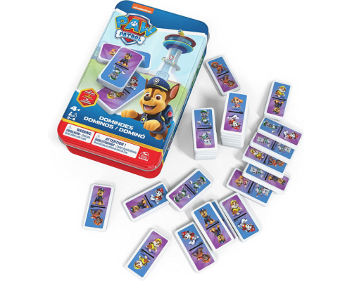 Настільна гра: доміно «Цуценячий патруль» (у жерстяній коробці)