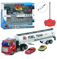 Трейлер XY032-34 радіокер., 1:48, акум., USB, машинка 2 шт., 2 види, кор., 31-24-7,5 см.