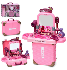 Трюмо 008-303 3в1, аксесуари, прикраси, склад. у валізу, кор., 24,5-19,5-10 см.