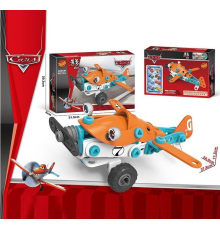 Конструктор 128-1 (60/2) “Літак”, інструменти, гумові шини, в коробці