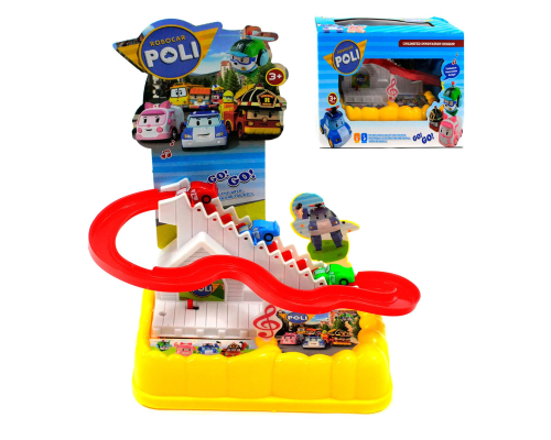 Трек 0912 I (96/2) підіймач на батарейках, музика, звук, підсвітка, 3 фігурки, автоматичний підіймач, в коробці