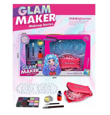 Набір прикрас FX 680-9 (72/2) інструмент для зачісок, стрази, блискітки, косметика, лак, в коробці