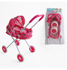Візок для ляльок TK 71-104 (24/2) "TK Group", складна конструкція, пупс до 35 см, металевий каркас, в пакеті