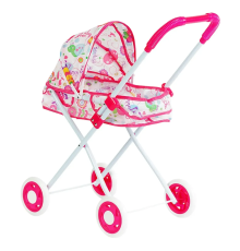 Коляска для ляльок ТК 15-230, складна конструкція, пупс до 35 см, в пакеті