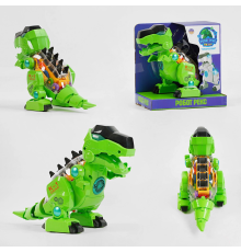 Динозавр музичний "Робот Рекс" 10419 (48) "TK Group", ОЗВУЧУВАННЯ УКРАЇНСЬКОЮ МОВОЮ, пісня, рухається, підсвічування, шестерні, рухомі еле?
