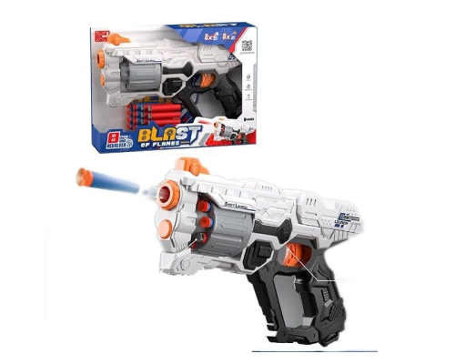 Пістолет XH 931 (36) стріляє м’якими патронами, механічний принцип роботи, 16 патронів, в коробці