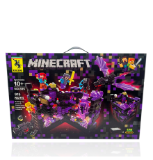 Конструктор "Minecraft", Майнкрафт, 915 елементів, LED підсвітка, в коробці