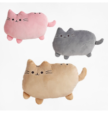 М’яка іграшка "Кіт-Пушин" П26842 (1) 3 кольори, довжина 25см, ВИДАЄТЬСЯ МІКС ВИДІВ