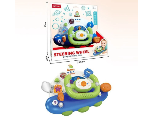 Кермо BY 307 (36/2) звук, музика, підсвічування, режими гучності, поворотники, ключ запалювання, рухомі елементи, в коробці