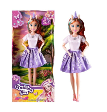 Лялька 8648 B (72) висота: 30 см, шарнірні з’єднання рук, знімний одяг та взуття, голова та руки гума, тіло та ноги пластик, аксесуар, в коробці