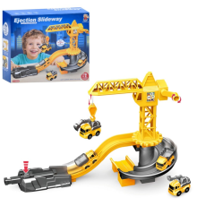 Гараж 222-B126 16 дет., на запуску, машинки 2 шт., підйомний кран, кор., 28-24-9 см.