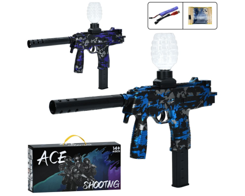 Автомат TJ-007 акум., водяні кулі, USB, 2 кольори, кор., 39,5-19,5-7,5 см.