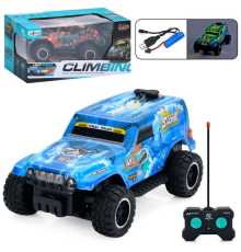 Джип KM555-1A-5A радіок.,акум,16см,1:24,пара/дим,світло,корп.не б'ється, гум. колеса,USBзаряд.,2види
