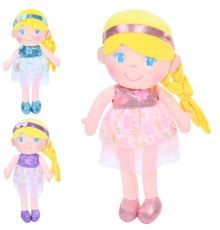 Лялька 11-1053 м'яконабивна, петелька, 3 кольори, кул., 18-40-11 см.