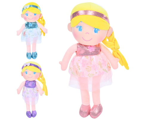 Лялька 11-1053 м'яконабивна, петелька, 3 кольори, кул., 18-40-11 см.