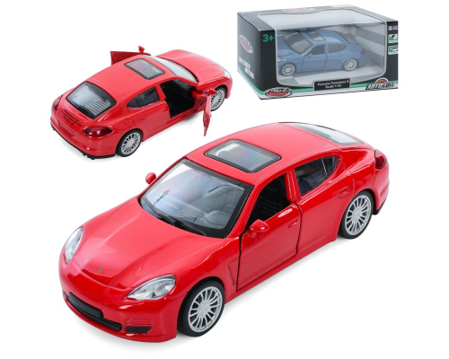 Машина AS-3048 АвтоСвіт,1:43,Porsche Panamera S,мет.,інерц.,відчин.двері,гум.колеса,2кольори,кор.,14