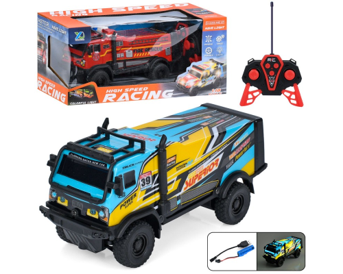 Машина YQ085-1A-3A радіокер., акум, 1:18,корпус не б'ється,гум. колеса,USB,світло,кор.,29,5-13,5-13