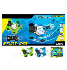 Машинка QF527 радіокер. 2,4G, акум., трюкова, 360, гум. колеса,USB,2 кольори,світло,кор.,29-20,5-7см