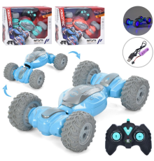 Машинка XB1097 радіокер., 2.4G, акум, USB,гум.колеса,змінює форму,3 кольори,світло,кор.,36-29,8,5см.