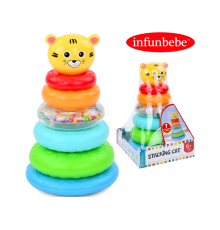 Пірамідка PL2201C тигр, кільця 5 шт., кор., кул., 14-21-14 см.