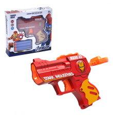 Пістолет 1101 м'які кулі-присоски 3 шт., кор., 18,5-18-5 см.