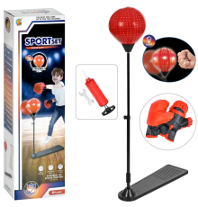 Боксерський набір MR 1509 на стійці(103см),груша,2рукавиці,насос,світло,бат.(табл.),кор.,16-52,5-9см