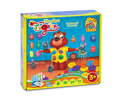 Настільна гра "Шнурівка і Ґудзик" 7383 (12) "4FUN Game Club", у коробці