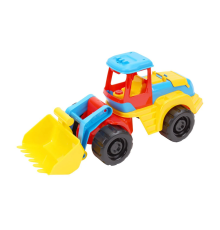 Трактор 6894 (6) "Technok Toys" інерція, рухливе навісне обладнання, регулювання коліс, в сітці