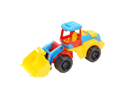 Трактор 6894 (6) "Technok Toys" інерція, рухливе навісне обладнання, регулювання коліс, в сітці