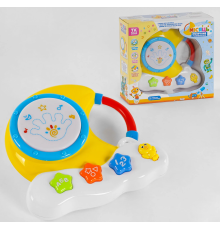 Музичне піаніно-барабан 36924 (30) "TK Group", ОЗВУЧ. УКРАЇНСЬКОЮ МОВОЮ, пісні, вивчення цифр, укр. алфавіту та фігур, барабан, в коробці