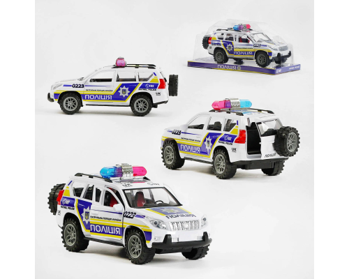 Джип "Поліція України" TK- 0223 (36/2) "TK Group", інерційний механізм, відчиняються двері та багажник, в слюді