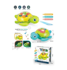 Черепашка 168-43 (60) 2 кольори, підсвічування, проєктор, мелодія, колеса вільного ходу, в коробці