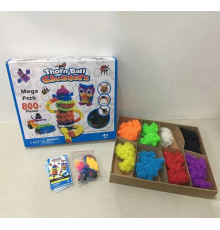 Конструктор 2074 (24/2) 800 деталей, 36 аксесуарів, кульки-липучки, в коробці