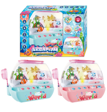 Музичний акваріум 49579 (24) "WToys", 2 кольори, ОЗВУЧУВАННЯ УКРАЇНСЬКОЮ МОВОЮ, підсвічування, казки, пісні, Bluetooth, нічник, USB-кабель, в коробці